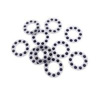 10 unids/lote 9,9x6,2x1,2mm accesorios de rodamiento bola de cerámica protección de goma jaulas planas(9.7x5.2x1.588mm)