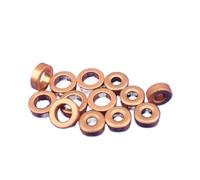10 unids/lote anillo de Metal diámetro interior 3,1mm diámetro exterior 7mm espesor 2,8mm Base de cobre y hierro casquillo for cojinete manguito de cobre