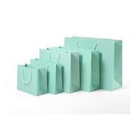 10 unids/lote bolsas de regalo con asas reciclables papel kraft caja de embalaje de regalo baby shower fiesta suministros de decoración (27 x 8 x 21 cm)
