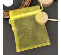 10 unids/lote bolsas grandes de organza 15x20 17x23 20x30 25x35cm bolsa de joyería con bolsas dibujables de regalo de boda 7Z-amarillo, 15x20CM SH317