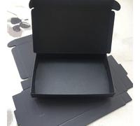 10 Unids/lote Cajas de Regalo Kraft DIY Papel Marrón/Negro Caja de Jabón Pequeña Cartón Kraft Mini Caja de Cartón de Embalaje de Joyería-Negro,8.5x8.5x3.5cm