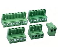 10 unids/lote conector de bloque de terminales de paso de 5,08mm 2EDG 5,08mm 2-16 pines conector de tornillo Pcb bloque de terminales KF2EDG tornillo PCB