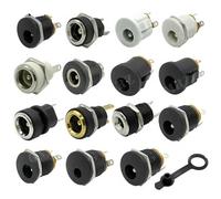 10 unids/Lote DC022 DC-022 5,5x2,1mm Toma de Corriente CC 5,5 * 2,5mm Conector DC 5,5 * 2,1 Panel de Interfaz de Agujero Redondo 3,5x1,3mm(Type 17)