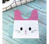 10 unids/lote de bonitas bolsas de galletas con Orejas de conejo, bolsas de regalo para dulces, galletas, aperitivos, paquete para hornear, recuerdos de boda, regalos, decoración-30