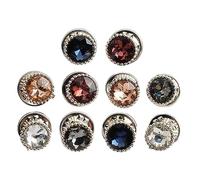 10 Unids/lote De Botones Para Mujer Alfileres Seguridad Camisa Broche Perlas Imitación Botón Ropa Vestido Suéter Abrigo Decoración Camisa Cierre Metal Duradero