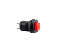 10 unids/lote DS-425 DS-426 autoblocante 2 pines 250V 1.5A interruptor de botón táctil interruptor directo chip disyuntor de metal M12(10 Red,Self-reset)