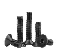 10 unids/lote hexágono tornillo de cabeza avellanada plana pernos acero al carbono M6 maquinaria DIN7991(14mm x10pcs)