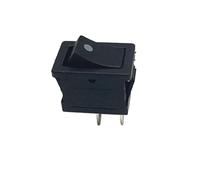10 unids/lote interruptor de botón 6A-10A 110V 250V KCD1 interruptor basculante de encendido/apagado de 2 pines 5 unids/lote 21MM * 15MM negro momentáneo(Locking,5Pcs)