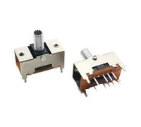 10 unids/lote interruptor de palanca TS-23E02 AT10 interruptor de palanca de cuatro pies fijos de reinicio dual interruptor de radio antiguo interruptor de Reinicio de palanca de 8 pines