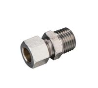 10 unids/lote KC 1/8 1/4 3/8 1/2 conector de compresión neumática Conexión de latón rosca R piezas neumáticas tubo conexión de aire(KC10-04 10mm R1-2)
