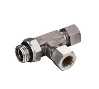 10 unids/lote KST 1/8, 1/4, 3/8, 1/2, tubo de inserción, conector de accesorios Lok, ajuste de compresión, tubo de conexión de aire, junta de tubería