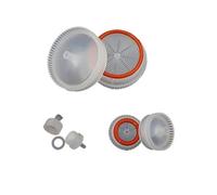 10 unids/lote laboratorio 13mm 25mm 50mm soporte de filtro de membrana microporosa de plástico reemplazable cabezal de filtro vacío soporte de membrana PP(25mm)