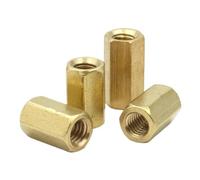 10 unids/lote M2 M2.5 M3 M4 M5 latón hexagonal macho a hembra Pilar separador de montaje espaciador hexagonal perno hueco tornillo PCB placa base(15MM_M3)