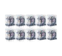 10 unids/lote MY2NJ bobina DPDT relé de potencia electromagnética 8 pines AC 12V 24V 36V 48V 110V 220V 380V(DC,36V)