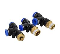 10 unids/lote PD4-01 PD6-01 PD8-02 PD10-02 PD12-02 conector de Unión T neumático componentes neumáticos accesorios neumáticos(PD12-01)