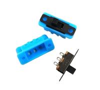 10 unids/lote pequeño interruptor de palanca componentes de circuito de juguete piezas de modelo DIY caja de soporte de montaje(SwitchX5 HolderX5)