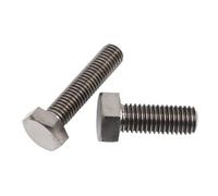 10 Unids/lote Perno Brillante Hexagonal Externo De Titanio Din933 M14 * 20/25/30/35~100mm Tornillo Cabeza Exterior Aleación Puro Antioxidante(M14x45)