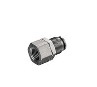 10 unids/lote PMFT 1/8, 1/4, 3/8, 1/2 todo Metal latón montaje hilo femenino One Touch Accesorios Neumáticos conector de mamparo(PMFT6-03 6mm R3-8)