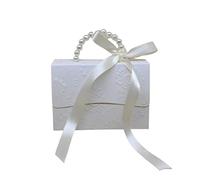 10 unids/lote portátil fiesta boda favor cajas de regalo chocolate dulce regalo bolsa baby shower cumpleaños fiesta decoración