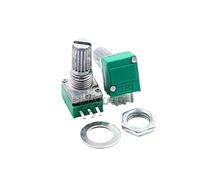 10 unids/lote potenciómetro único 3PIN RK097N B1K 5K 10K 20K 50K 100K 250K Audio/amplificador(20K Ohm)