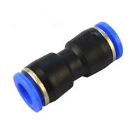 10 unids/lote PU-6 accesorio neumático conector de tubería de plástico pu6 pu8 PU4 PU10 PU12 conexión de junta rápida(Diameter 12mm)