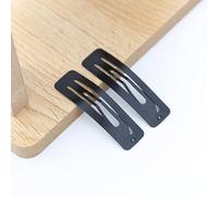 10 Unids/lote Rectángulo BB Mujeres Metal BB Pinzas para el Cabello Niñas Hairgrips Headwear Barrettes Accesorios para Peinados-Negro,6cm