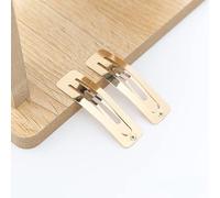 10 Unids/lote Rectángulo BB Mujeres Metal BB Pinzas para el Cabello Niñas Hairgrips Headwear Barrettes Accesorios para Peinados-Golden,7cm
