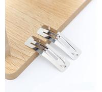 10 Unids/lote Rectángulo BB Mujeres Metal BB Pinzas para el Cabello Niñas Hairgrips Headwear Barrettes Accesorios para Peinados-Plata, 6cm