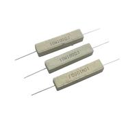 10 unids/lote resistencia de cemento Horizontal 10W 0,5/1/2/3/5/8/10R/15R/20/25/30/47/50/100/470(2.7R)