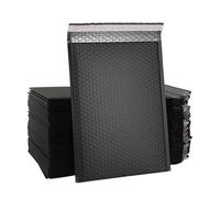 10 unids/lote sobres acolchados de burbujas de polietileno sobres acolchados autosellados bolsas de regalo bolsas de sobres de embalaje coloridas para libros-Negro-18 * 23cm