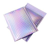 10 Unids/lote Sobres Bolsas Aluminizadas Sobres Autoadhesivos Bolsas de Embalaje de Regalo Paquete de Envío de Libros Bolsas Coloridas-Arco Iris-8X10 cm 10 Piezas-Bolsas