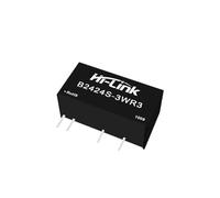 10 unids/Lote tamaño pequeño 3W 24V B2405S-3WR3 B2412S-3WR3 B2424S-3WR3 DC módulo de Fuente de alimentación no regulado(B2424S-3WR3)