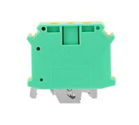 10 unids/lote USLKG 35 bloques de terminales de tierra de carril Din 35 mm2 conector de cableado Universal Terminal de tornillo USLKG-35