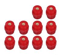 10 unids M6 Busbar Soporte Aisladores SM-30 Rojo BMC Separadores de Separador Eléctrico para Bases de Bloque de Terminales de Alto Voltaje y Accesorios de Gabinete de Distribución