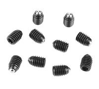 10 unids M6 tornillo rosca bola émbolo hexagonal zócalo resorte émbolo bola de acero al carbono bola muelle pistones conjunto(M6*8)