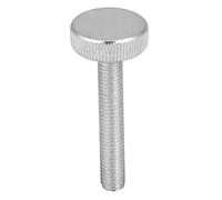 10 unids M8 Acero Inoxidable Chapado en Zinc Tornillo de Pulgar Tornillos de Cabeza Moleteada Plana Tornillos Herramienta de Reparación de Accesorios(M8*50（10pcs）)