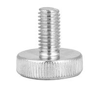 10 unids M8 Acero Inoxidable Chapado en Zinc Tornillo de Pulgar Tornillos de Cabeza Moleteada Plana Tornillos Herramienta de Reparación de Accesorios(M8*16（10pcs）)