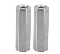 10 Unids M8 Tuerca Varilla Larga Tuerca de Acoplamiento Hexagonal Hilo Hembra Recta Adaptación Varilla Hexagonal Varilla Roscada Studding Hexagonal Zincado (M8*40)