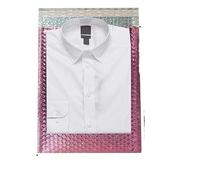 10 UNIDS Metálico Burbuja Mailer Embalaje de Regalo Glamour Colorido Tonos Plateados Cojín de Aluminio Sobres de Envío Acolchados-rosa-28x37
