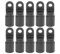 10 unids/pack Kayak canoa cuerda elástica de choque gancho Bungee Terminal extremo ganchos con pestañas para Kayaks