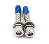 10 unids/pack M5/M6/M8 tornillo de cabeza hueca conjunto 3 en 1 con rosca, acero inoxidable 304, serie DIN912(M5x20)
