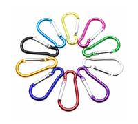 10 unids/Pack mosquetón de Aluminio Llavero con Gancho (10 Colores) para Paracord, Actividades al Aire Libre, Senderismo, Camping(Multi-Colored)