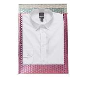 10 unids/paquete de papel de aluminio con burbujas, embalaje de pestañas coloridas, bolsa de mensajería autoadhesiva para regalo, sobres de envío acolchados, rosa láser, 28x37cm