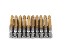 10 unids PH2 Cruz cabeza Destornilladores bits set antideslizante 1/4 pulgas hex Shank 50mm