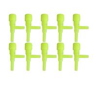 10 Unids Plástico Válvula de Control de Flujo de Aire del Acuario Tanque de Peces 3 Vías Bomba de Flujo de Aire Regulador de Control de Válvulas Accesorios de la Bomba de Aire(Amarillo)