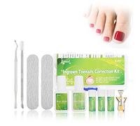 10 Unids Recuperación de la corrección de la uña del pie, Dedo interior enterrado Fijador de uñas Etiqueta Corrector de pedicura Herramienta Conjunto de parche para el enderezamiento de la uña