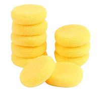 10 unids ronda de pintura sintética artista esponja artesanía esponja para pintura cerámica acuarela arte esponjas amarillas 2,75 pulgadas