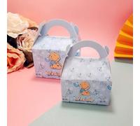 10 Unids Rosa Baby Shower Cajas de Regalo Cumpleaños Dulces Caja de Papel Recién Nacido Fiesta de cumpleaños Niña Niño Decoración Niños Favor Presente Cajas-Azul,pequeño 8x6x4.5cm
