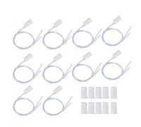 10 unids Sensor de ventana de puerta NC, Empotrado cable Interruptor magnético de alarma de seguridad para el hogar