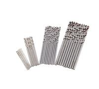 10 unids/Set 0,5mm/ 0,8mm/ 1,5mm/ 2,0mm Acero de Alta Velocidad Mini Taladro Juego de Brocas helicoidales for carpintería plástico y Aluminio (Color : A, Size : 10PCS 0.8mm)
